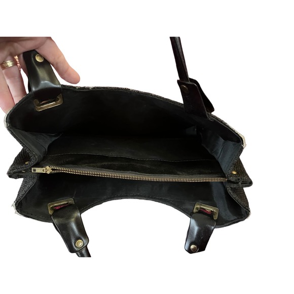 Hand Decorated by Caron of Houston, TX Vintage Handbag w Velvet Jeweled Design - Picture 9 of 16